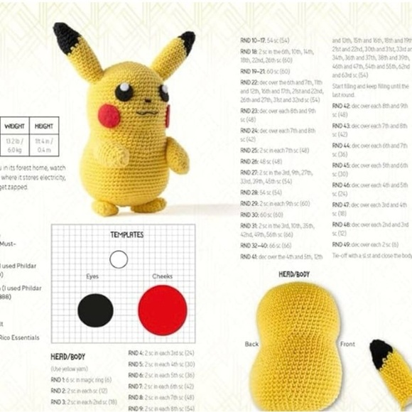 Poke’mon Crochet Kit for any & everyone. Kids and adults can enjoy crocheting - Picture 2 of 7